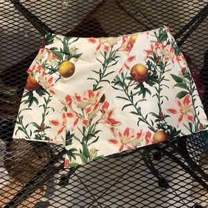 Floral mini skort